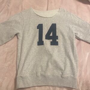 Number 14 graphic Brandy Melville off the shoulder sweater